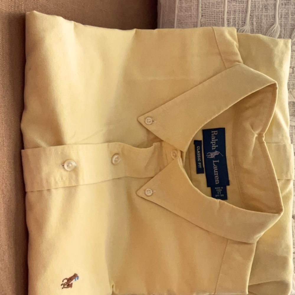 Ralph Lauren yellow classic fit